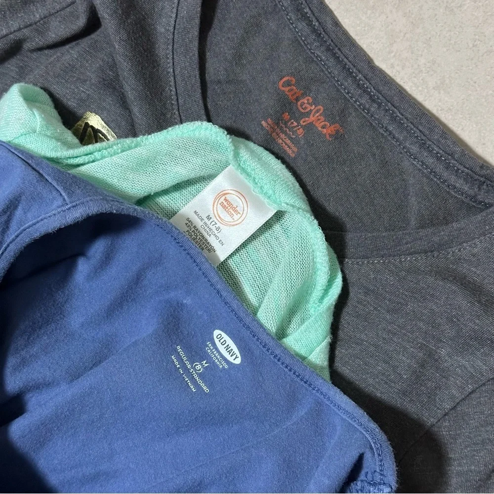 Cat & Jack, Old Navy, Wonder‎ Nation Girls Kids Long Sleeve Shirts size M (7/8).
